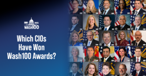 Graphic of CIOs that have won Wash100 awards.